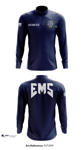 Quarter Zip Jacket, Greene County EMS, EMS/EMT, Teamtime, Team time, sublimation, custom sports apparel, team uniforms, spirit wear, spiritwear, sports uniforms, custom shirts, team store, custom team store, fundraiser sports, apparel fundraiser