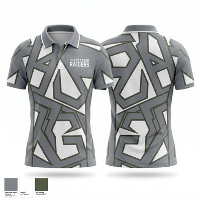 Silver Creek Raiders 80768140 Short Sleeve Performance Polo - 1