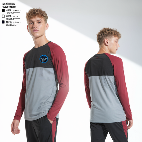 Long Sleeve Performance Shirt, 1-382LSBN, , Teamtime, Team time, sublimation, custom sports apparel, team uniforms, spirit wear, spiritwear, sports uniforms, custom shirts, team store, custom team store, fundraiser sports, apparel fundraiser