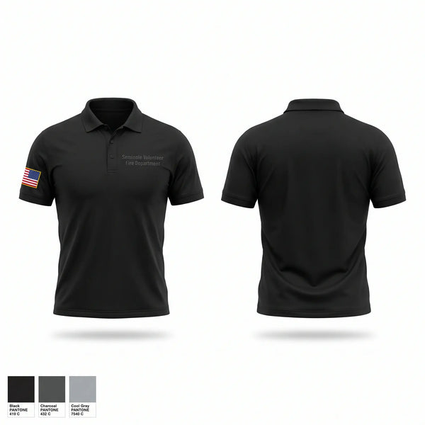 Short Sleeve Performance Polo, Seminole Volunteer Fire Department, Fire Department, Teamtime, Team time, sublimation, custom sports apparel, team uniforms, spirit wear, spiritwear, sports uniforms, custom shirts, team store, custom team store, fundraiser sports, apparel fundraiser