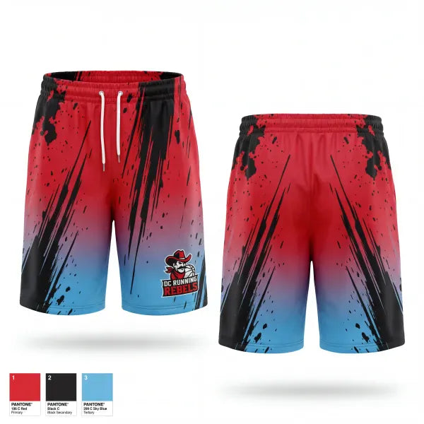 Athletic Shorts With Pockets, DCRR, Men's Basketball, Teamtime, Team time, sublimation, custom sports apparel, team uniforms, spirit wear, spiritwear, sports uniforms, custom shirts, team store, custom team store, fundraiser sports, apparel fundraiser