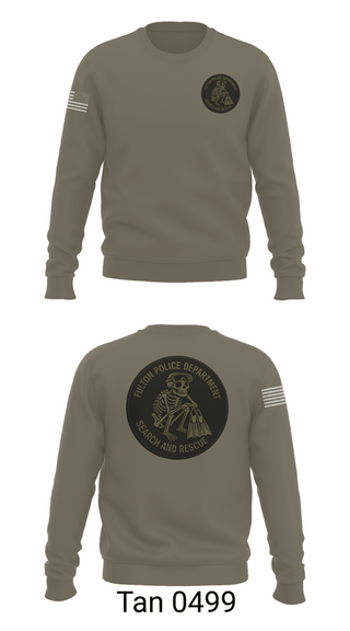 Crew Neck Sweatshirt, Fulton (IL) Police (SAR), Police, Teamtime, Team time, sublimation, custom sports apparel, team uniforms, spirit wear, spiritwear, sports uniforms, custom shirts, team store, custom team store, fundraiser sports, apparel fundraiser
