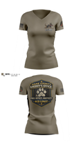 Dane County K9 Women's Short Sleeve V-neck Shirt - 12: EOD