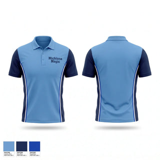 Short Sleeve Performance Polo, Michiana Magic, Baseball, Teamtime, Team time, sublimation, custom sports apparel, team uniforms, spirit wear, spiritwear, sports uniforms, custom shirts, team store, custom team store, fundraiser sports, apparel fundraiser