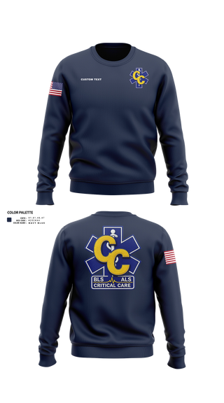 Crew Neck Sweatshirt, Jackson County Rescue Squad, EMS/EMT, Teamtime, Team time, sublimation, custom sports apparel, team uniforms, spirit wear, spiritwear, sports uniforms, custom shirts, team store, custom team store, fundraiser sports, apparel fundraiser