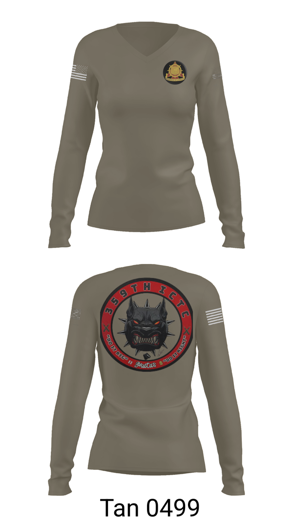 Womens Long Sleeve Vneck Shirt, 359 ICTC, , Teamtime, Team time, sublimation, custom sports apparel, team uniforms, spirit wear, spiritwear, sports uniforms, custom shirts, team store, custom team store, fundraiser sports, apparel fundraiser