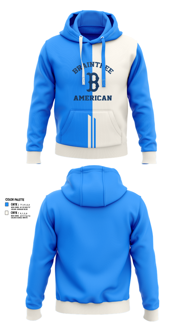 Hoodie, Braintree American, Baseball, Teamtime, Team time, sublimation, custom sports apparel, team uniforms, spirit wear, spiritwear, sports uniforms, custom shirts, team store, custom team store, fundraiser sports, apparel fundraiser