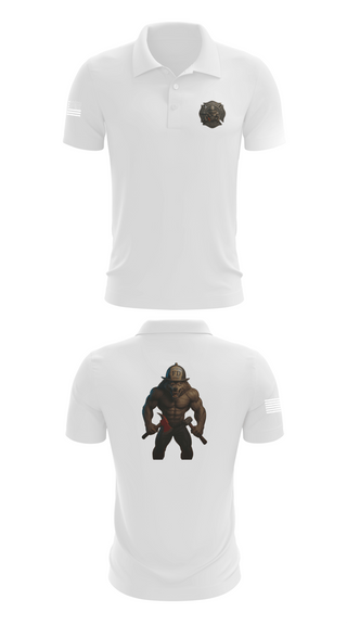 Short Sleeve Performance Polo, 63rd OD CO Fire Rescue, Army, Teamtime, Team time, sublimation, custom sports apparel, team uniforms, spirit wear, spiritwear, sports uniforms, custom shirts, team store, custom team store, fundraiser sports, apparel fundraiser