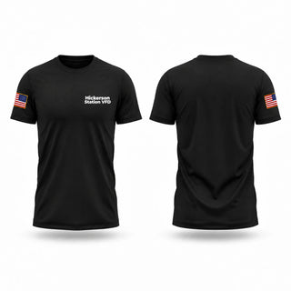 Old School Cotton Feel Shirt, Hickerson Station VFD, Fire Department, Teamtime, Team time, sublimation, custom sports apparel, team uniforms, spirit wear, spiritwear, sports uniforms, custom shirts, team store, custom team store, fundraiser sports, apparel fundraiser