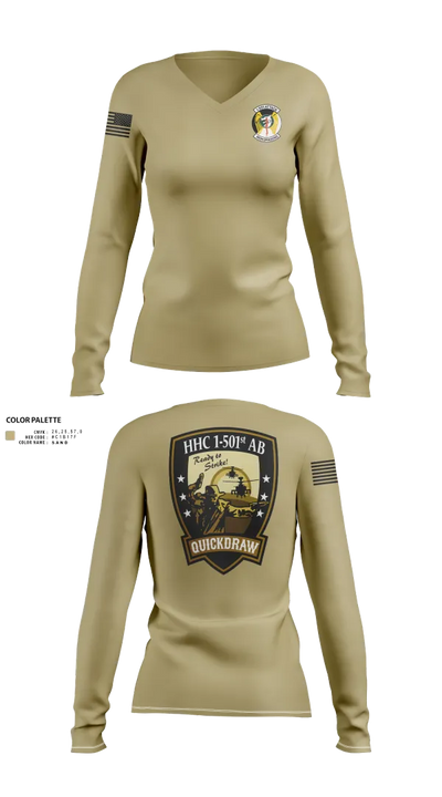 HHC/1-501 AB 66803104 Women's Long Sleeve V-neck Shirt - 23