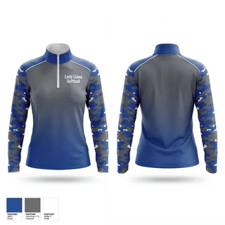 Quarter Zip Jacket, Lady Lions Softball, Softball, Teamtime, Team time, sublimation, custom sports apparel, team uniforms, spirit wear, spiritwear, sports uniforms, custom shirts, team store, custom team store, fundraiser sports, apparel fundraiser