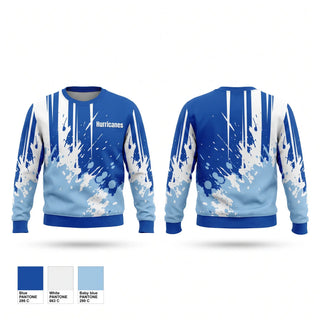 Crew Neck Sweatshirt, Hurricanes, Baseball, Teamtime, Team time, sublimation, custom sports apparel, team uniforms, spirit wear, spiritwear, sports uniforms, custom shirts, team store, custom team store, fundraiser sports, apparel fundraiser