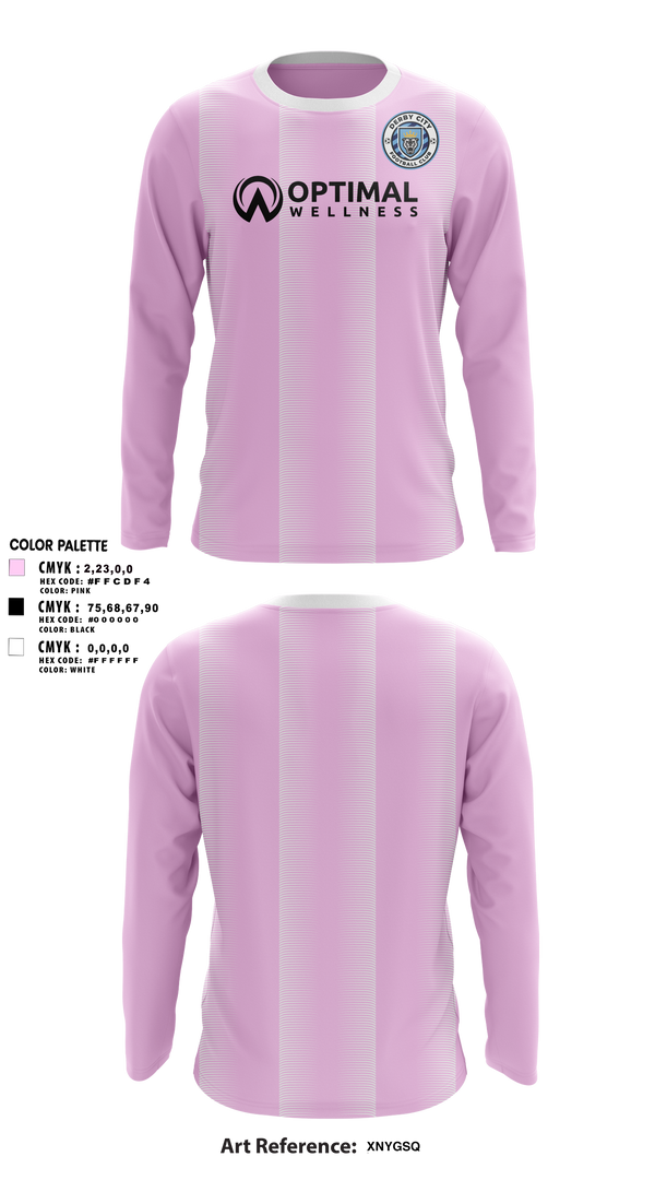 Long Sleeve Performance Shirt, Derby City FC, Men's Soccer, Teamtime, Team time, sublimation, custom sports apparel, team uniforms, spirit wear, spiritwear, sports uniforms, custom shirts, team store, custom team store, fundraiser sports, apparel fundraiser
