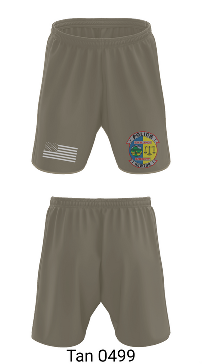 Newton Police Department 7766110 Athletic Shorts With Pockets - 66