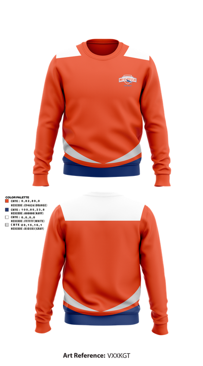 Millville Thunderbolts Field Hockey 70154258 Crew Neck Sweatshirt - 1