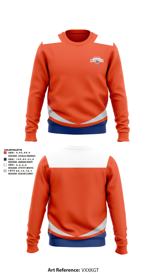 Crew Neck Sweatshirt, Millville Thunderbolts Field Hockey, Field Hockey, Teamtime, Team time, sublimation, custom sports apparel, team uniforms, spirit wear, spiritwear, sports uniforms, custom shirts, team store, custom team store, fundraiser sports, apparel fundraiser