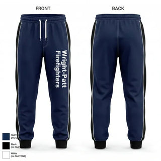 Sweatpants, Wright-Patt Firefighters, Fire Department, Teamtime, Team time, sublimation, custom sports apparel, team uniforms, spirit wear, spiritwear, sports uniforms, custom shirts, team store, custom team store, fundraiser sports, apparel fundraiser