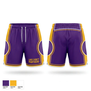Athletic Shorts With Pockets, Lake County Panthers, Women's Volleyball, Teamtime, Team time, sublimation, custom sports apparel, team uniforms, spirit wear, spiritwear, sports uniforms, custom shirts, team store, custom team store, fundraiser sports, apparel fundraiser