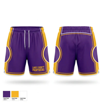 Lake County Panthers Athletic Shorts With Pockets - 1