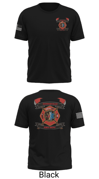 Short Sleeve Performance Shirt, Downsville fire department, Fire Department, Teamtime, Team time, sublimation, custom sports apparel, team uniforms, spirit wear, spiritwear, sports uniforms, custom shirts, team store, custom team store, fundraiser sports, apparel fundraiser