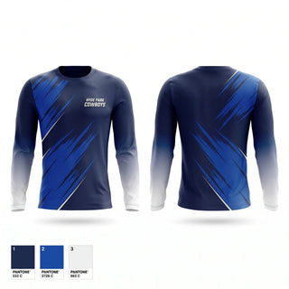 Long Sleeve Performance Shirt, Hyde park cowboys, Cheer, Teamtime, Team time, sublimation, custom sports apparel, team uniforms, spirit wear, spiritwear, sports uniforms, custom shirts, team store, custom team store, fundraiser sports, apparel fundraiser