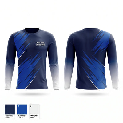 Hyde park cowboys Long Sleeve Performance Shirt - 1