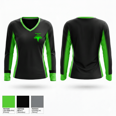 GSF Fireflies 31435695 Women's Long Sleeve V-neck Shirt - 2