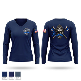 Womens Long Sleeve Vneck Shirt, BSO, Fire Department, Teamtime, Team time, sublimation, custom sports apparel, team uniforms, spirit wear, spiritwear, sports uniforms, custom shirts, team store, custom team store, fundraiser sports, apparel fundraiser