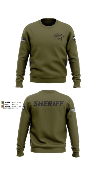 Crew Neck Sweatshirt, Cassia County Sheriff’s Office, Police, Teamtime, Team time, sublimation, custom sports apparel, team uniforms, spirit wear, spiritwear, sports uniforms, custom shirts, team store, custom team store, fundraiser sports, apparel fundraiser
