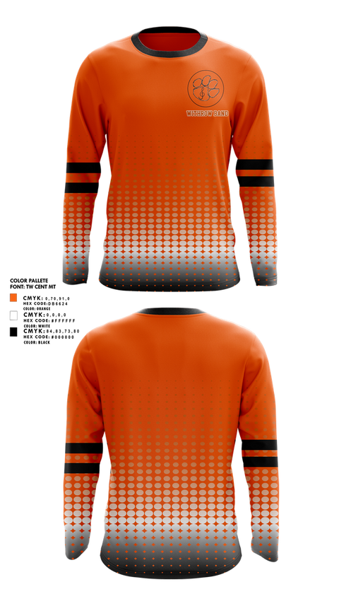Long Sleeve Performance Shirt, Withrow Band, Spirit Store, Teamtime, Team time, sublimation, custom sports apparel, team uniforms, spirit wear, spiritwear, sports uniforms, custom shirts, team store, custom team store, fundraiser sports, apparel fundraiser