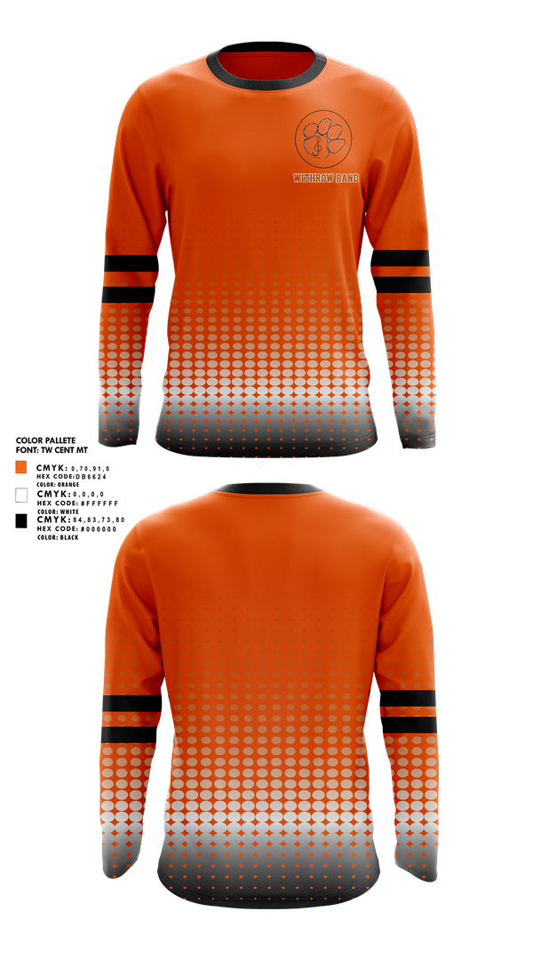 Long Sleeve Performance Shirt, Withrow Band, Spirit Store, Teamtime, Team time, sublimation, custom sports apparel, team uniforms, spirit wear, spiritwear, sports uniforms, custom shirts, team store, custom team store, fundraiser sports, apparel fundraiser