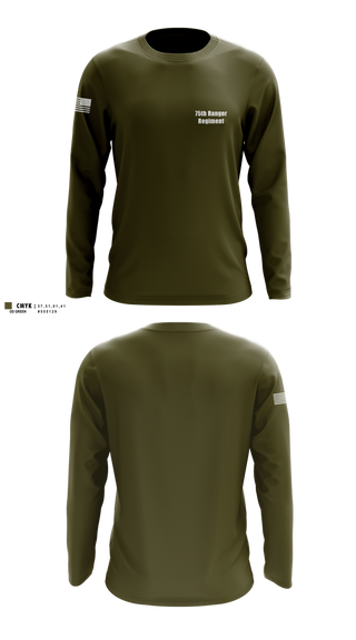 Long Sleeve Performance Shirt, 75th Ranger Regiment, , Teamtime, Team time, sublimation, custom sports apparel, team uniforms, spirit wear, spiritwear, sports uniforms, custom shirts, team store, custom team store, fundraiser sports, apparel fundraiser