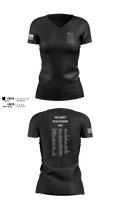 ECC Law Enforcement Training Academy 82210075 Women's Short Sleeve V-neck Shirt - 100
