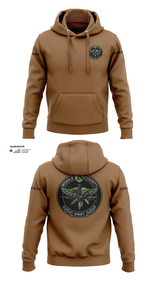Hoodie, MOBILE COUNTY SWAT, Police, Teamtime, Team time, sublimation, custom sports apparel, team uniforms, spirit wear, spiritwear, sports uniforms, custom shirts, team store, custom team store, fundraiser sports, apparel fundraiser