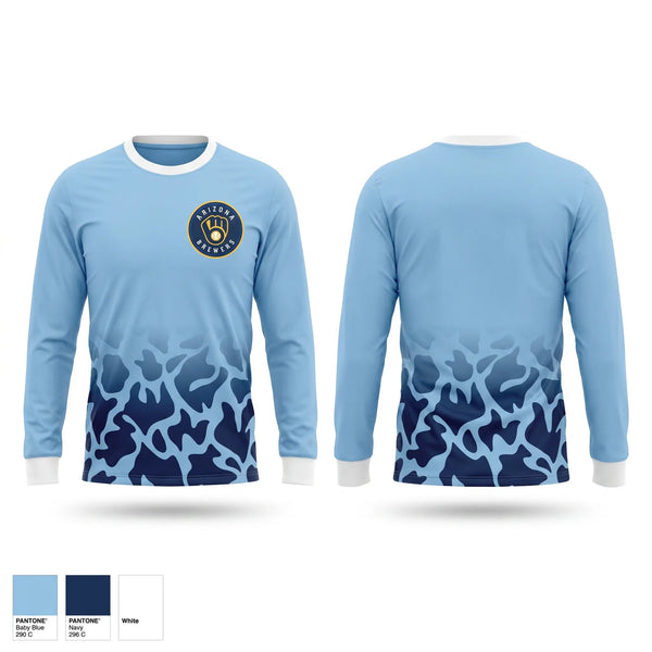 Long Sleeve Performance Shirt, Arizona Brewers, Baseball, Teamtime, Team time, sublimation, custom sports apparel, team uniforms, spirit wear, spiritwear, sports uniforms, custom shirts, team store, custom team store, fundraiser sports, apparel fundraiser