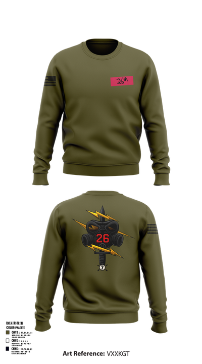 26th CM Co 80721197 Crew Neck Sweatshirt - 107