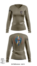 B Co. 1/114th S&S 17480946 Women's Long Sleeve V-neck Shirt - 104