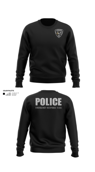 Crew Neck Sweatshirt, Lansing Emergency Response Team, Police, Teamtime, Team time, sublimation, custom sports apparel, team uniforms, spirit wear, spiritwear, sports uniforms, custom shirts, team store, custom team store, fundraiser sports, apparel fundraiser