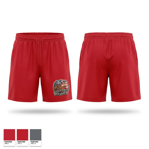 Athletic Shorts With Pockets, Morrell Volunteer Fire Company, Fire Department, Teamtime, Team time, sublimation, custom sports apparel, team uniforms, spirit wear, spiritwear, sports uniforms, custom shirts, team store, custom team store, fundraiser sports, apparel fundraiser