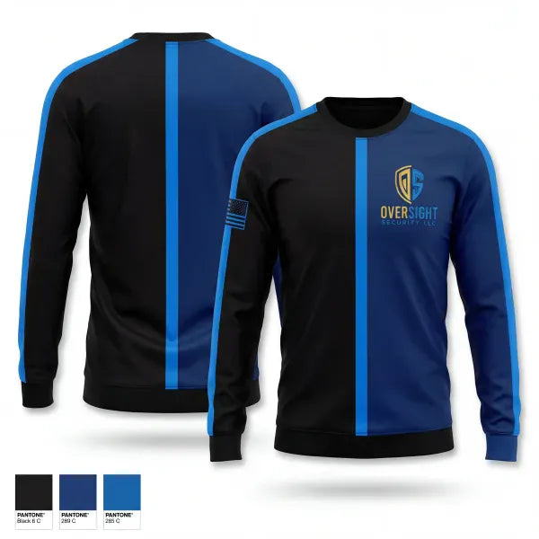 Long Sleeve Performance Shirt, Oversight Security, Police, Teamtime, Team time, sublimation, custom sports apparel, team uniforms, spirit wear, spiritwear, sports uniforms, custom shirts, team store, custom team store, fundraiser sports, apparel fundraiser