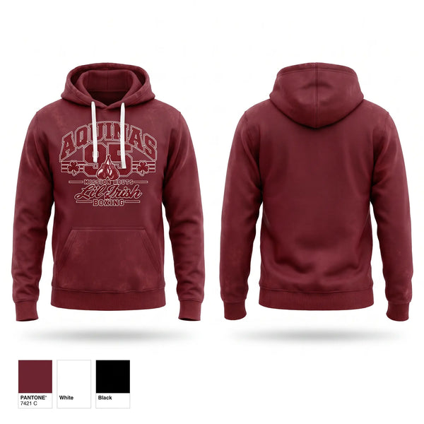 Hoodie, Aquinas Li'l Irish Boxing, Spirit Store, Teamtime, Team time, sublimation, custom sports apparel, team uniforms, spirit wear, spiritwear, sports uniforms, custom shirts, team store, custom team store, fundraiser sports, apparel fundraiser