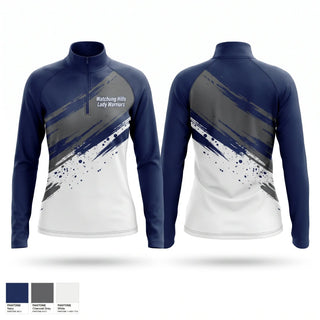Quarter Zip Jacket, Watchung Hills Lady Warriors, Softball, Teamtime, Team time, sublimation, custom sports apparel, team uniforms, spirit wear, spiritwear, sports uniforms, custom shirts, team store, custom team store, fundraiser sports, apparel fundraiser