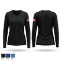 Acadia-Evangeline Fire Protection District 71197999 Women's Long Sleeve V-neck Shirt - 1