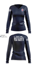 Kent-Sussex Professional Firefighters Local 5121 Women's Long Sleeve V-neck Shirt - 30