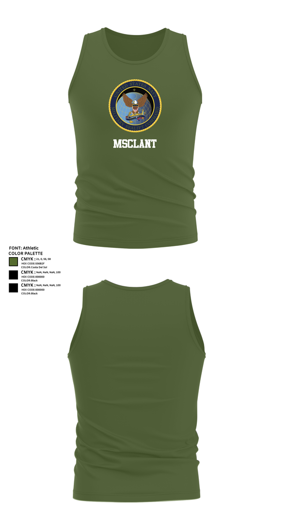 Tank Top, MSCLANT, Navy, Teamtime, Team time, sublimation, custom sports apparel, team uniforms, spirit wear, spiritwear, sports uniforms, custom shirts, team store, custom team store, fundraiser sports, apparel fundraiser