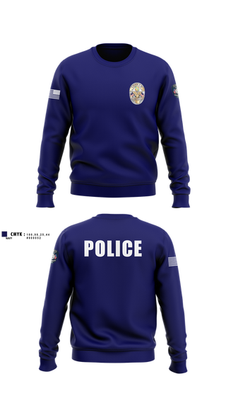 Crew Neck Sweatshirt, Miami Police Department, , Teamtime, Team time, sublimation, custom sports apparel, team uniforms, spirit wear, spiritwear, sports uniforms, custom shirts, team store, custom team store, fundraiser sports, apparel fundraiser