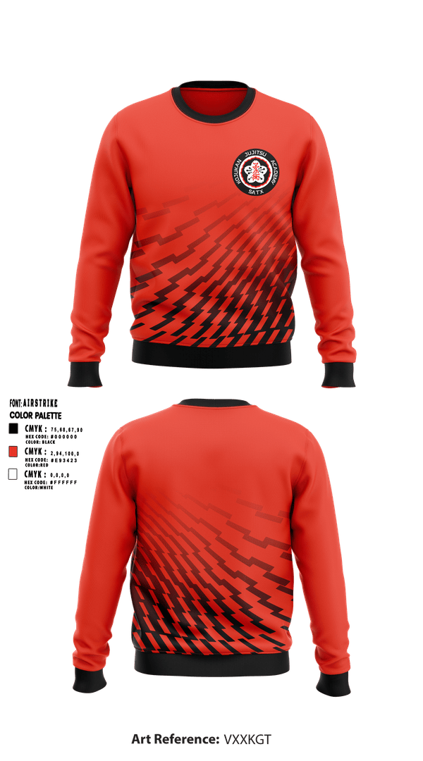Crew Neck Sweatshirt, Kojukan JuJitsu, Wrestling, Teamtime, Team time, sublimation, custom sports apparel, team uniforms, spirit wear, spiritwear, sports uniforms, custom shirts, team store, custom team store, fundraiser sports, apparel fundraiser