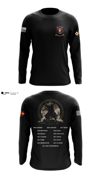 Long Sleeve Performance Shirt, Senior Leaders Course FY26-009, Army, Teamtime, Team time, sublimation, custom sports apparel, team uniforms, spirit wear, spiritwear, sports uniforms, custom shirts, team store, custom team store, fundraiser sports, apparel fundraiser