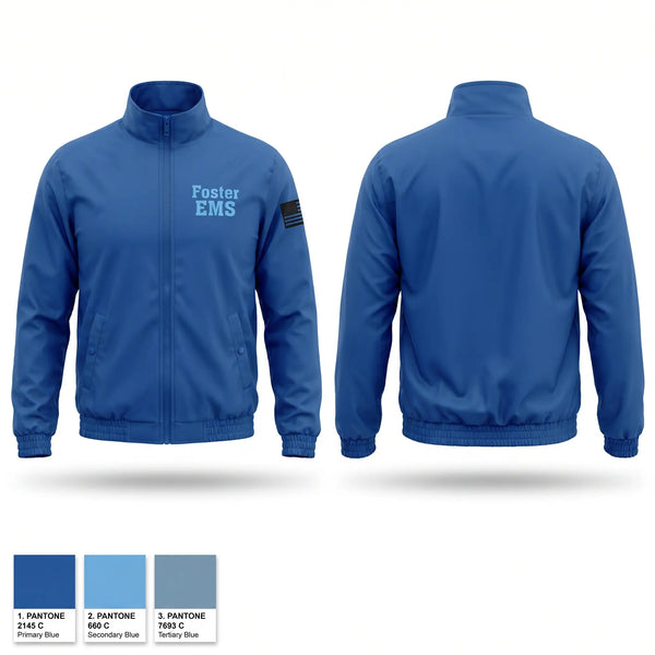 Windbreaker, Foster EMS, EMS/EMT, Teamtime, Team time, sublimation, custom sports apparel, team uniforms, spirit wear, spiritwear, sports uniforms, custom shirts, team store, custom team store, fundraiser sports, apparel fundraiser