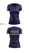 Maplewood Fire department 57419870 Women's Short Sleeve V-neck Shirt - 37